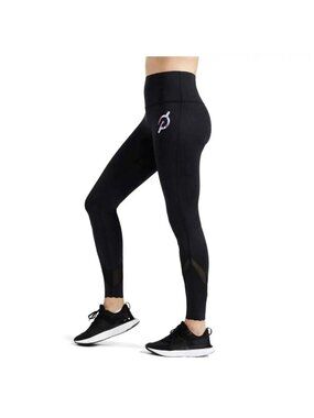 NWT Peloton Move Scallop Hem High Rise Stretch Crop Leggings Black Sz XS $82